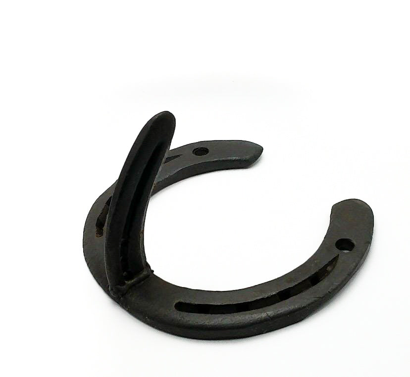Handcrafted horseshoe bridle hook