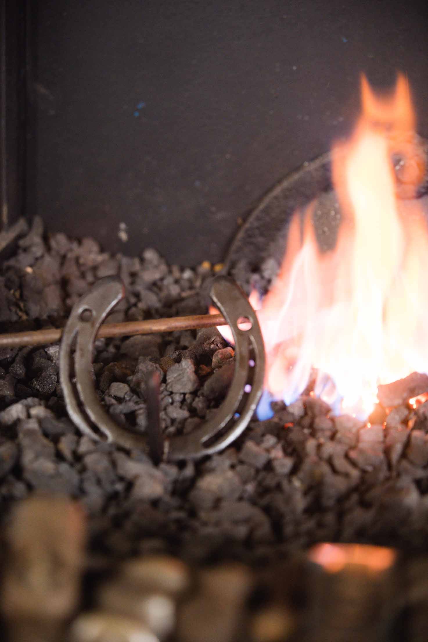 Handcrafted horseshoe bridle hook