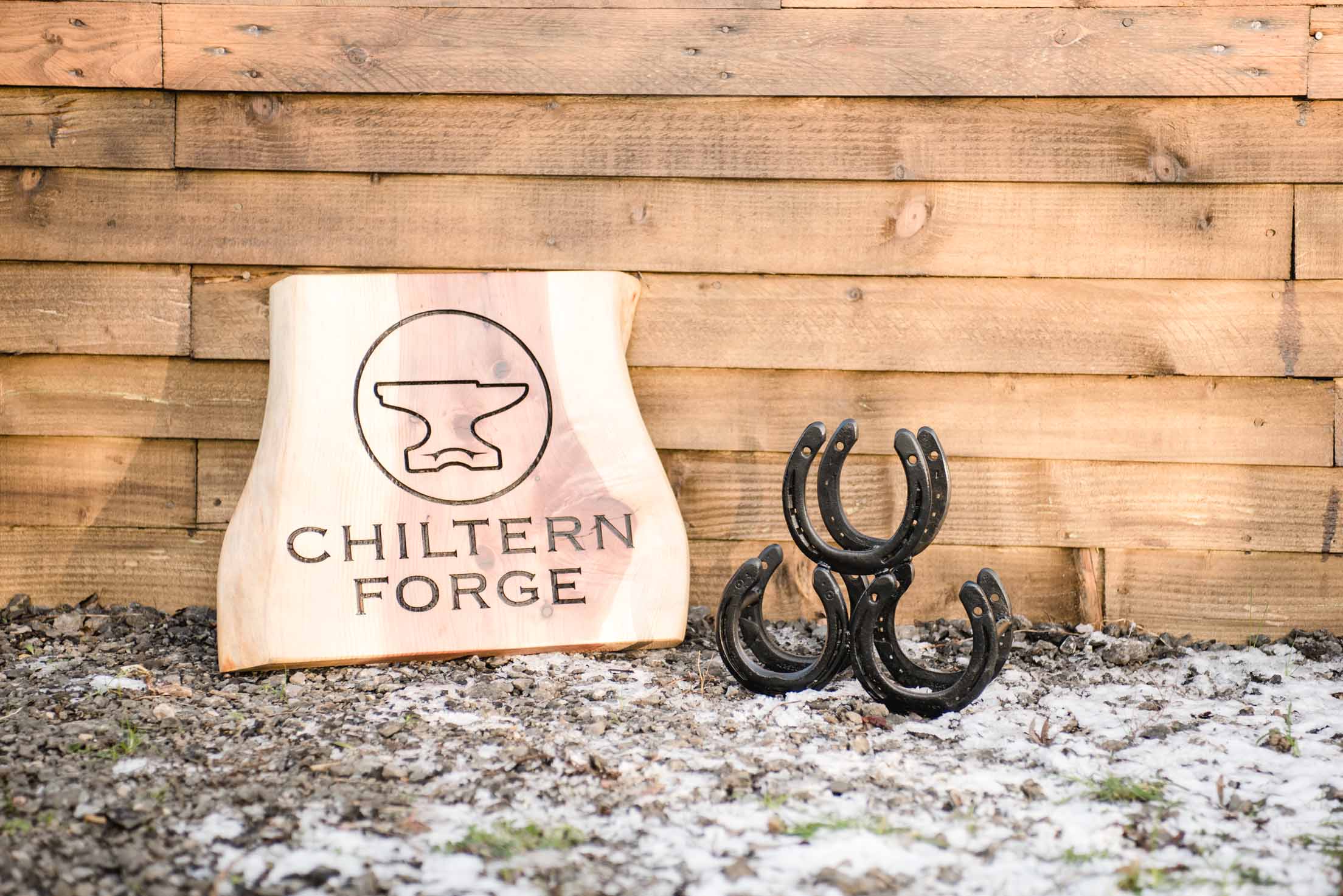 Handcrafted Horseshoe Wine Rack