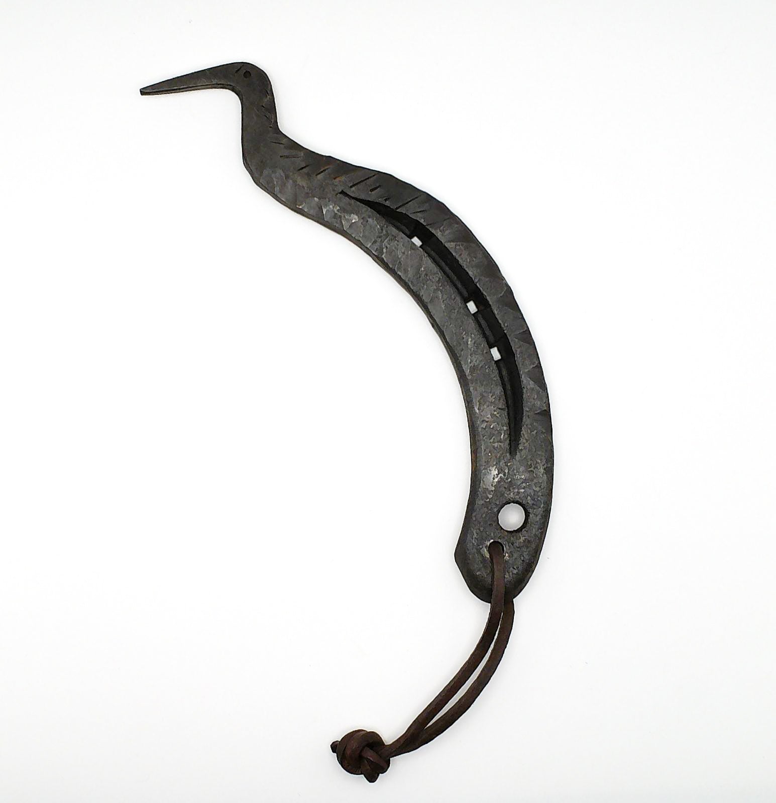 Handcrafted horseshoe hoof-pick